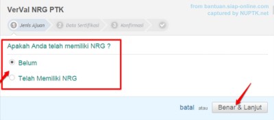 belum memiliki NRG