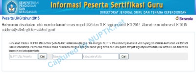 cara lihat jadwal ukg 2015