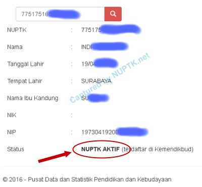 cara cek nuptk 2016 kemdikbud