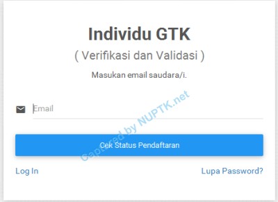 cek status pendaftaran verval individu ptk